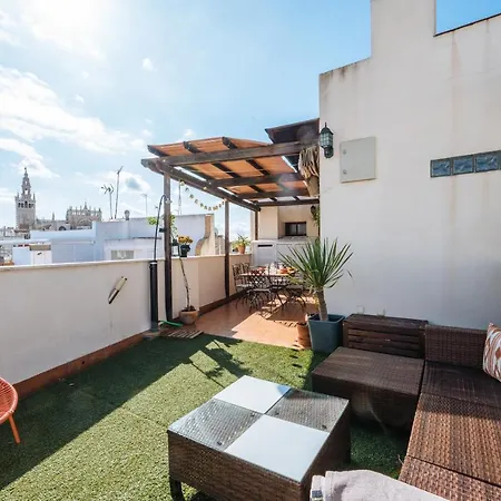 Homeyseville-amazing Penthouse Giralda Views 8 Pax, Parking Optional Apartamento