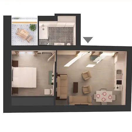 Casas Y Patios De Apartment
